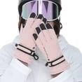 thumbnail image 5 of Guantes de esquí al aire libre de otoño e invierno para mujer, cálidos, de terciopelo, antisalpicaduras, antideslizantes, resistentes al desgaste, para ciclismo de invierno, pantalla táctil, 5 of 5