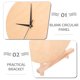 thumbnail image 4 of Reloj de madera en blanco: Esfera redonda de madera de 25 cm con soporte y puntero para pintar. Decoración del hogar, manualidades para sala de estar, dormitorio y oficina., 4 of 7