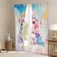 thumbnail image 3 of Feelyou Kawaii Dreamy Unicorn Curtains Pack of 2 (42x84 Each), Magic Stars Cloud Galaxy Curtains Blackout, Teens Kids Boys girls Bedroom Curtains, Living Room Curtains Decor, 3 of 6