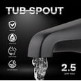 thumbnail image 2 of Grifo no desviador Tub Spout SUPPLYGIANT™ para bañera, negro mate, 2 of 8