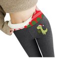 thumbnail image 1 of Leggings de invierno Gibobby estampados para mujer informales de color sólido elásticos de cintura alta térmicos Capris S, 1 of 4
