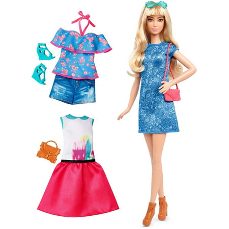 Barbie - Mattel Barbie Fashionista Doll & Fashion - Walmart.com