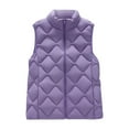 thumbnail image 4 of AUNVITO Women’s Thermal Fleece Vest Sleeveless Full-Zip Cardigan Casual Loungewear, 4 of 9
