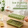 thumbnail image 6 of Ice Cube Tray for Freezer, 64 Nuggets Ice Cubes Molds with Lid and Bin, Silicone Ice Freezer Container, Spill- Removable Lid & Ice Scoop, for Whiskey,Cocktail ,Green, 6 of 11