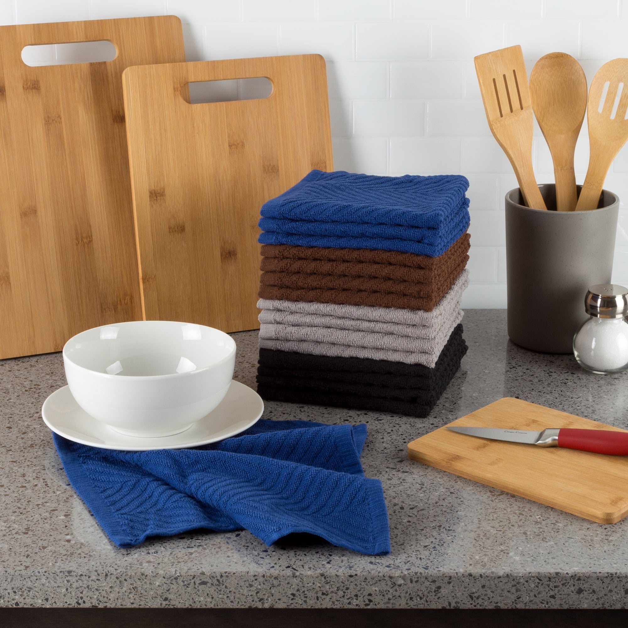 Somerset Home, 16 Pack, Absorbent Dish Cloths, Assorted Colors