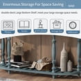 thumbnail image 5 of Blue Console Table with 4 Drawers, Atumon Sofa Side Table, Vintage Curved Entryway Table, Wood Console Table Furniture, Sideboard Buffet, Modern Console Table for Living Room Entryway Hallway, 5 of 10
