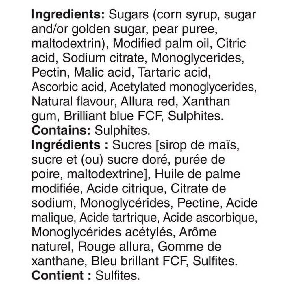 Fruit Roll-Ups Sour Blue Razzberry and Fruit Punch Flavours, 141g