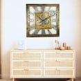 thumbnail image 4 of THE GEARS CLOCK Wall Clock with Real Moving Gears AM-LI_ 24 in Square Gold-Antique, 4 of 10
