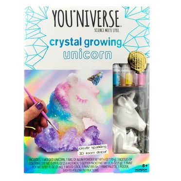 YOUniverse Crystal Growing Unicorn STEAM Activity Kit, Boys and Girls, Child, Ages 8 