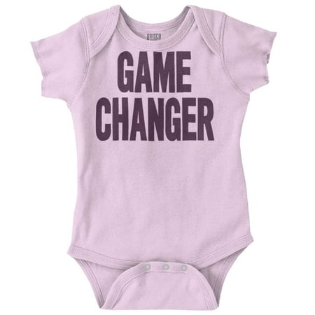 

Game Changer First Time Parents Funny Romper Boys or Girls Infant Baby Brisco Brands 6M