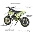 thumbnail image 6 of 49cc 2-Stroke Kids Dirt Bike, Gas Powered Motocross Bike, Off-Road Mini Motorcycle with Front & Rear Disc Brakes, 10-Inch Tires for Youth & Beginners, 6 of 7