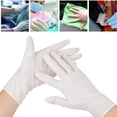 thumbnail image 4 of 100 Pcs/boîte Gants en Latex Jetables Gants d'Examen Élastiques Doux pour Traitement Alimentaire, 4 of 8