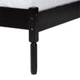 thumbnail image 5 of Pemberly Row Black Wood Queen Size Platform Bed with Woven Rattan, 5 of 9