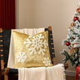 thumbnail image 2 of Moocorvic Christmas Tree Pillow Cover 18X18 Winter Holiday Decorative Gold Print Throw Pillow Covers for Sofa Couch Bed Living Room, 2 of 8