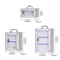 thumbnail image 5 of AOOOWER Lockable Clear Door Phone Storage Cabinet Wall Mounted Aluminum Alloy Multi Compartment School Classroom Organiser, 5 of 11