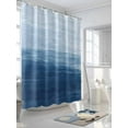 thumbnail image 3 of Fsddascl Blue Ombre Shower Curtain Set - 48" x 72" Washable Bathtub Curtain with 12 Hooks, Modern Abstract Art Ocean Oil Painting Waterproof Fabric Stall Shower Curtains for Bathroom/Bathtub Décor, 3 of 6