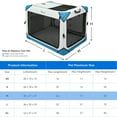 thumbnail image 5 of Dextrus Portable Dog Crate with 4 Doors, Sturdy Mesh Windows, Collapsible Design, Ideal for Indoor and Outdoor Use, Travel-Friendly Dog Kennel(30" L x 21" W x 21" H), 5 of 5