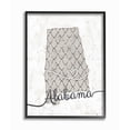 thumbnail image 2 of Stupell Industries Alabama Patterned Grey US State Design Framed Wall Art by Ziwei Li, 2 of 5