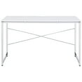 thumbnail image 2 of Tennos Writing Desk in White & Chrome Finish, 2 of 3