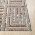 thumbnail image 4 of Ox Bay Wesley 2' x 3', Gray/Rust Geometric Washable Indoor Area Rug by Evette Rios, 4 of 8