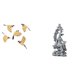 thumbnail image 1 of Arte de pared de pájaro de madera y estatua de Guan Yin, figurita de Kuanyin, artesanías, regalos, colección Feng Shui, decoración para oficina, dormi, 1 of 8
