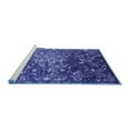 thumbnail image 2 of Ahgly Company Machine Washable Indoor Rectangle Oriental Blue Industrial Area Rugs, 2' x 5', 2 of 4