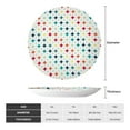 thumbnail image 2 of Yiaed Colorful Geometric Print Bone China Decorative Plate Ceramic Dinner Plates Art Crafts with Display Stand-6in, 2 of 6