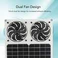 thumbnail image 6 of 100W Solar Exhaust Fan, Waterproof  Durable, Provides Powerful Airflow For Improved Climate Control, 6 of 6