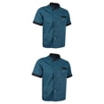 thumbnail image 1 of Uniforme de ropa de para Hotel, cafetería, Pub, restaurante, cocina, de cocina azul Hugo Chaqueta de cocinero para hombre, 1 of 10