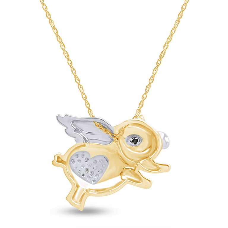Diamond Pendant Flying Pig Pendant Flying Pig Fantasy Signet