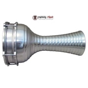 Zaza Percussion 16'' Silver Turkish Aluminum Darbuka Doumbek, Synthetic Head and Internal Jingles