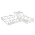 thumbnail image 3 of HomeRoots Twin Size White Bed with Trundle, 3 of 11
