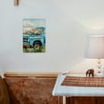 thumbnail image 3 of 1pc Vintage Floral Truck Metal Tin Sign - Rustic Wall Art for Home, Office, Garage, Bathroom - 8x12 Inch Durable Iron with Pre-Drilled Holes for Easy Hanging, 3 of 8