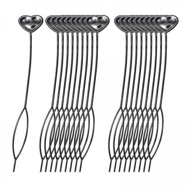 2x Herramienta De Gancho De Ganchillo Para , Herramientas Profesionales De Peluquería, Pin De Peinado Largo