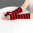 thumbnail image 2 of WRKEKC Gloves for Women Knitted Fingerless Long Warm Gloves Unisex Wool Sleeves for Fall and Winter Daily Wear Multiple Colors, 2 of 4