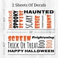 thumbnail image 4 of Decalcomania Spooky Phrases Wall Decals - Set of 17 Assorted Phrases and Words in Orange and Black Wall Decorations Removable Peel and Stick Halloween Indoor Decor, 4 of 5