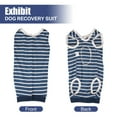 thumbnail image 6 of Dogs Recovery Suit After Surgery, Recovery Shirt for Male Female Dogs Cats Abdominal Wounds Bandages Cone E-Collar Alternative, Anti-Licking Pet Surgical Recovery Snuggly Suit, Blue, M, 6 of 9