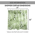 thumbnail image 7 of Creative Products Watercolor Monstera 3 71x74 Shower Curtain, 7 of 7