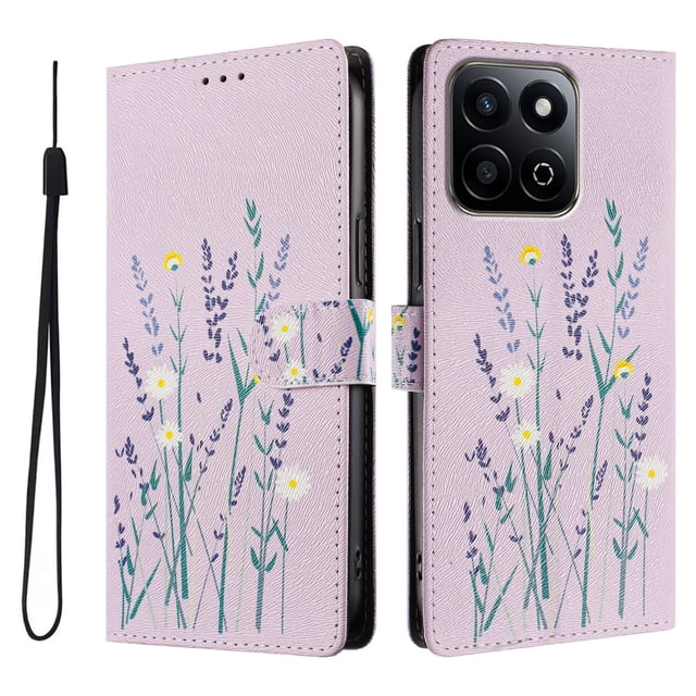 FOXDOCK Funda Tipo Cartera para Honor 200 Smart con Soporte y Correa – Diseño de Patrones Lindos
