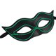 thumbnail image 4 of Gafas con luz LED con forma de niña de zorro que brillan intensamente para fiestas que brillan en las gafas de sol oscuras (verde), 4 of 7