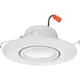 thumbnail image 5 of Juno Retro Basics Adjustable 5/6 in. Selectable CCT Integrated LED Retrofit White Housing Required Recessed Light Trim, 5 of 7