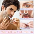 thumbnail image 3 of 3.8 Inch Silver Eyebrow Scissors, Stainless Steel small scissors for Personal Care, Professional Grooming Scissors for Eyebrows, Mustache & Beard Hair Trimming, 3 of 11