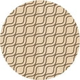 thumbnail image 1 of Ahgly Company Machine Washable Indoor Round Transitional Copper Brown Area Rugs, 3' Round, 1 of 7