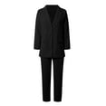 thumbnail image 4 of Women's Autumn And Winter Fashion Explosion Cardigan Suit Jacket Trousers Two Piece Set Ladies Club Pants Suits for Women And Pants All Pants Suit for Women Pearl Suit Pinstripe Pantsuit Women, 4 of 4