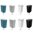 thumbnail image 4 of Bote de Basura Wosthever de Cocina Rectangular Azul L, 4 of 6