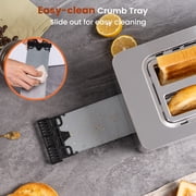 LINKChef Touch Screen 4-Slice Toaster, Stainless Steel, 6 Bread Types & 6 Shade Settings, Timer Countdown