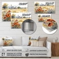 thumbnail image 4 of Designart "Meadow at the Farm in Green and White II" Floral Metal Wall Art, 4 of 5
