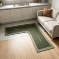 thumbnail image 4 of Yeciiwht L Shaped Non-Slip Kitchen Rugs, Stain Resistant Quick Dry Kitchen Mat, Machine Washable Soft Foldable Kitchen Mats for Home, Kitchen, 4 of 5