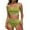 AC-Green, variant on lcziwo Swim Suits for Women 2025 High Waisted Bikini Sets 2 Piece Sporty Bathing Suit Summer Tummy Control Swim Bras and Bottom Shorts Vacation Outfits Brown L Prime Sales Today Clearance