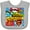 AC-Heather Grey, variant on Inktastic Little Sister Comic Book Girls Baby Bib